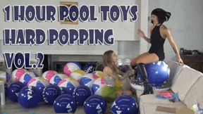 One hour pool toys popping second round