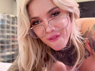 Tatted Large Tit Golden-haired Christina Savoy Drilled by Her Ex - Intensive Reunion with Teddy Tarantino