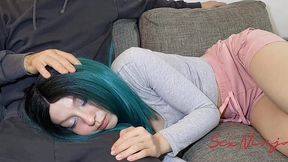 Movie Night Takes a Dirty Turn with Step-Brother's Lap