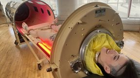 Elise Graves takes Reese for a ride in the Iron Lung