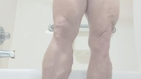 Tempest is full nude as she dries off after shower