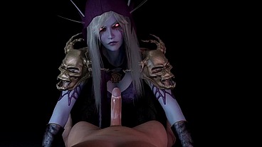 Sylvanas Windrunner Give a Blow Job in POV - Warcraft Porn Parody
