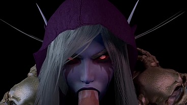 Sylvanas Windrunner Give a Blow Job in POV - Warcraft Porn Parody