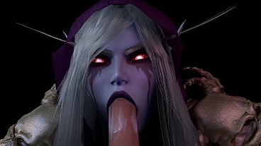 Sylvanas Windrunner Give a Blow Job in POV - Warcraft Porn Parody