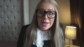 Quickie Reluctant Office Blowjob