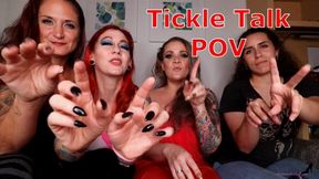 Tickle Talk POV - Scarlett Storm, Whitney Morgan, Draven And Autumn Bodell Four Girl POV Tickling Instruction SM