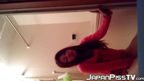 Shy babe from Japan pees on floor during multiple occasions