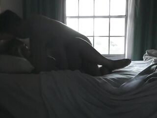Hotel Sex with Window and Door Open!