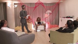 Tiny Japanese Slavegirl got Hard Anal Cumshot Gang Bang