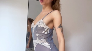 Cute Blonde Shows You Her New TRANSPARENT Dress * SEXY Try On Haul with NUDE Lissa Piccola