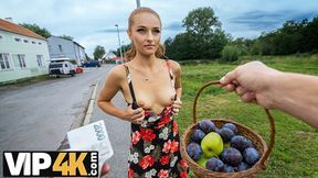 VIP4K Red riding hood loves to show her pussy in her boyfriend�s car