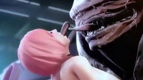 Exotic alien invades cute girl's forbidden area - Hentai 3d 15
