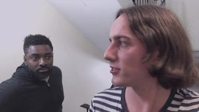 my first interracial double penetration threesome and facial