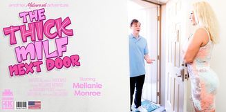 American MILF Mellanie Monroe has sex with a toyboy