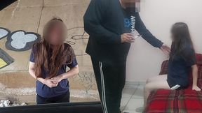 viejo y jovencita putipobre! la ve en la calle recolectando basura y le ofrece dinero para llenarla de semen #2