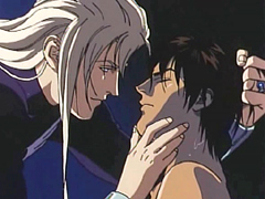 Young anime gay boy gets his cock touched and face licked