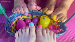 Oiled Toes For Easter