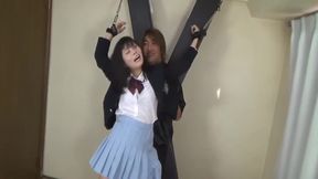 Barefoot Brunette Boss Teases with Tickles and Bondage