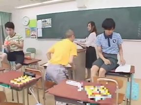 School Uniform Busted: Cutie Rui Takes on the Gang