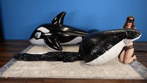 XRubyred Inflates 2 Whales w Pump 4K (3840x2160)