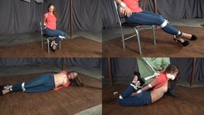 Rachel Adams: Awesome Back Arch in Jeans MP4