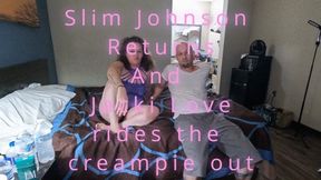 Jacki Love rides the creampie out of Slim Johnson (1080p)
