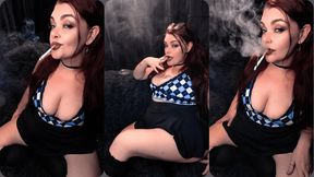 Hands free smoking, snaps, and me wearing pigtails