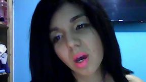 Sexy Brunette Plays with Tits