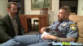 Sexy Bryan Slater anal fucked by the hunky muscular stud Rocco Steele