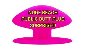 helena price - nude beach butt plug surprise