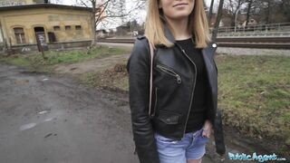 Public Agent - She is just 18 but she knows how to suck and fuck a big dick in a basement