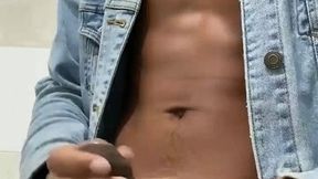 Interracial gay threesome sex
