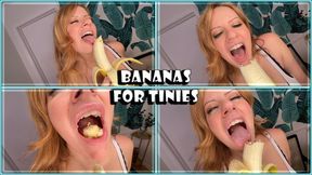 Giantess Jacquelyn is Bananas for Tinies - Vore and Mouth Exploration 1080 mp4