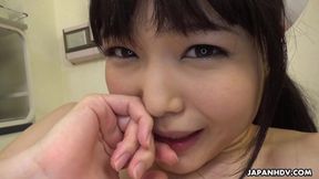 Shino Aoi, the Japanese nurse, gives a patient's cock&#x1F32D; headshots in the doc's office
