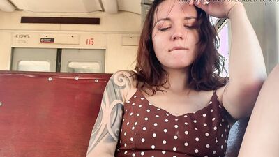Public Masturbation On The Train