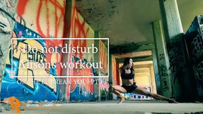 Do not disturb Alison&#039;s workout or she&#039;ll break you pt1