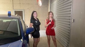 The reporter Naomi shows jail booking procedures