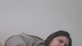 PLAYING WITH MY DILDO AND HAIRY PUSSY