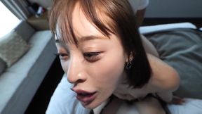 Asian MILF Loses Bladder Control, Squirts &amp; Deepthroats while Two Guys Tag-Team Her in BDSM Stocking Adventure