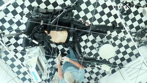 examination and fuck machine treatment