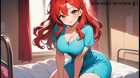 ASMR Red Hair Nurse Plays with Sensual Sounds and Touches