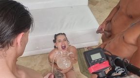 bts - lunita galactica and yessica bunny. suspension shibari + pissing. ltp410