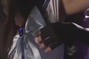 Asian Brunette&#039;s Nylon Fetish Dance