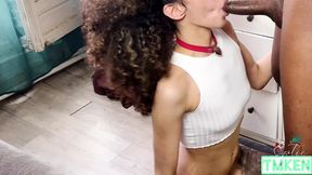 Lesbian sex fest between a dominant TMKen and submissive Yelleken gets messy in a hot pipe coquette