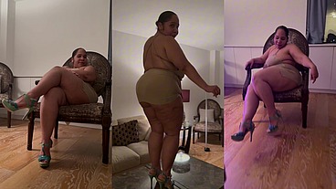 Puerto Rican Boricua Woman Performing An Erotic Burlesque GoGo Dance In A Tight Short Mini Skirt And High Heels Stillettos Femdom Mistress Goddess Dirty Talk Audio