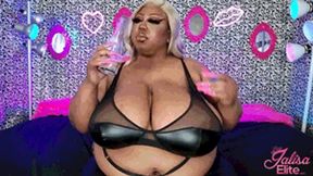 BBW Bloated Belly Burps in Leather (MP4 Version)