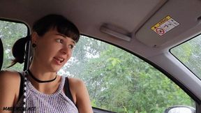 In a Car Blowjob