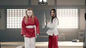 Karate girls - MISTY ADDAMS & MISTY REIN - worship FEET HIDEF MOV