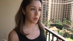Kristina Bell In A Little Walking Around In Hawaii And A Creampie Right After