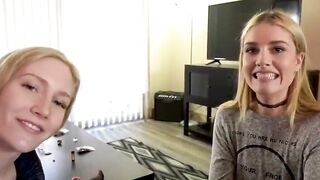 Adorable blondes plowed by STEPDADDY during sleepover - Mazzy Grace Emma Starletto
